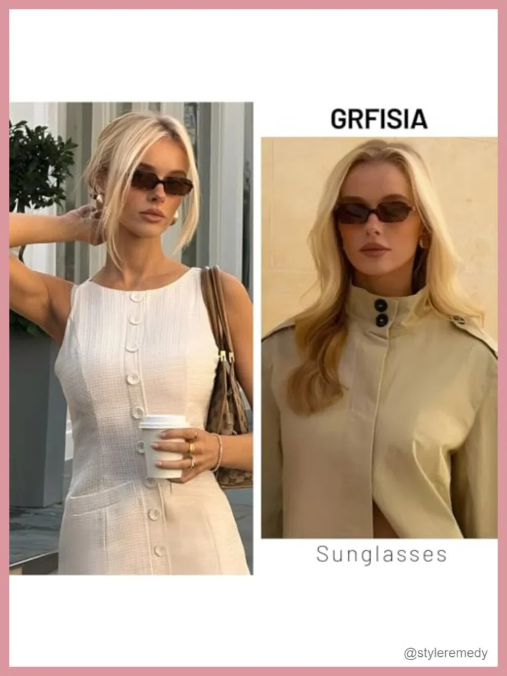 Retro Rectangular Sunglasses UV Protection Small Narrow Square Frame